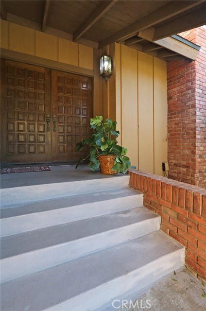 Double door entrance