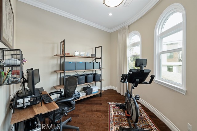 extra room in primary suite perfect for home office or home gym