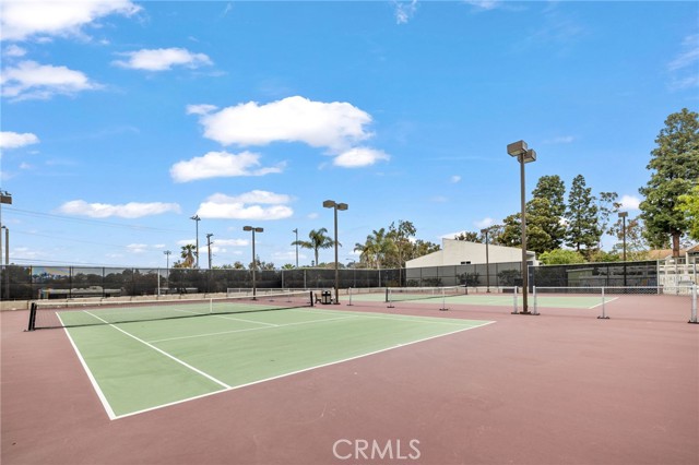 One of 2 tennis courts.
