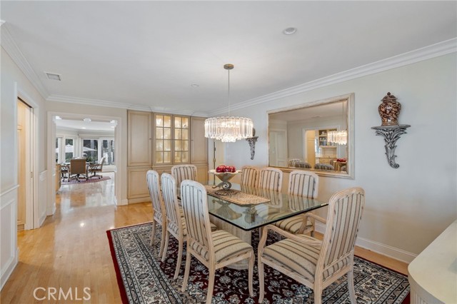 Formal Dining Room with Austrian Crystal Chandelier