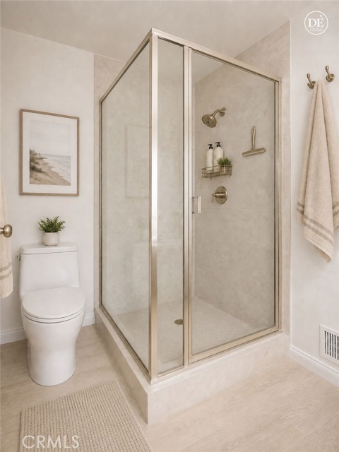 Primary Shower - Virtually Enhanced