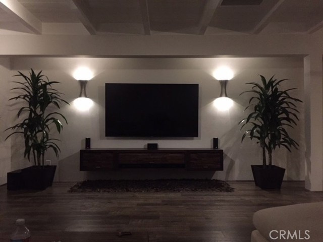 Remodeled family room, new hardwood floors