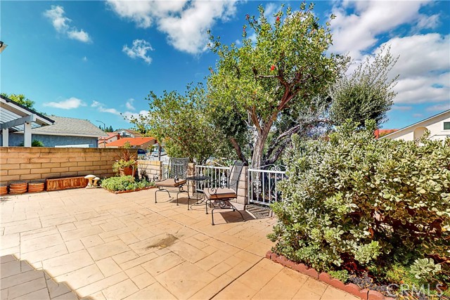 Large fenced in private front  Patio