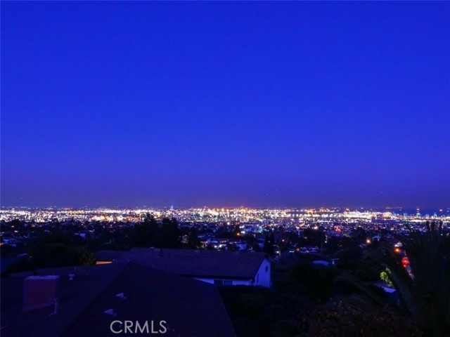 Sparkling City View at Night