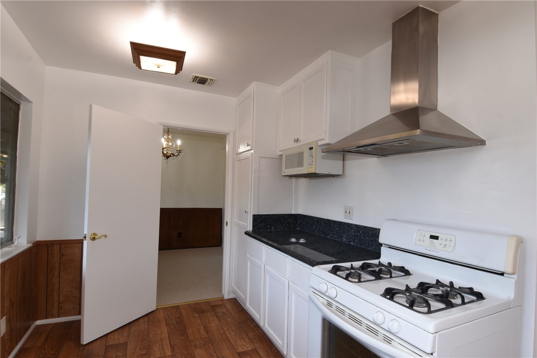 Another angle of the kitchen, facing the dining room.