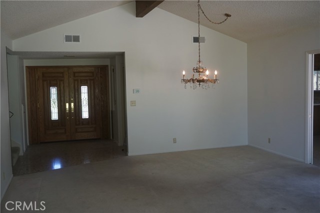 living room facing front door