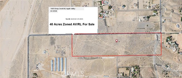 19825 Deep Creek Road, Apple Valley, California 92308, ,Land,For Sale,19825 Deep Creek Road,CRHD23229550