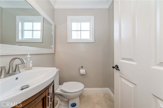 Powder room (left) as you enter