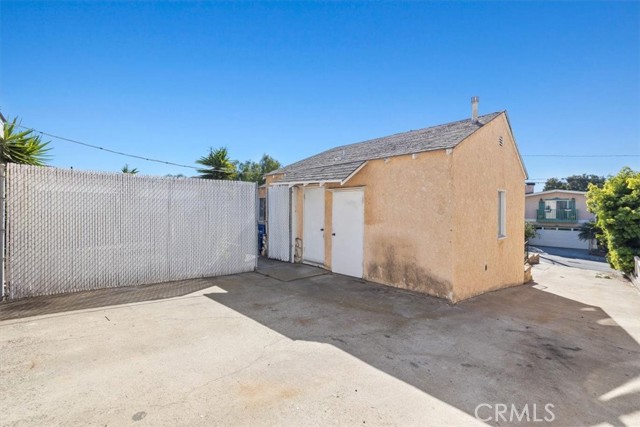 Rear of the home, one level access from driveway.