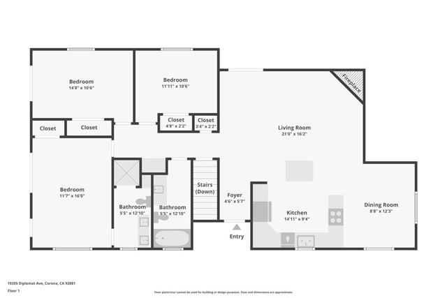 Detail Gallery Image 42 of 44 For 19205 Diplomat Ave, Corona,  CA 92881 - 3 Beds | 2 Baths