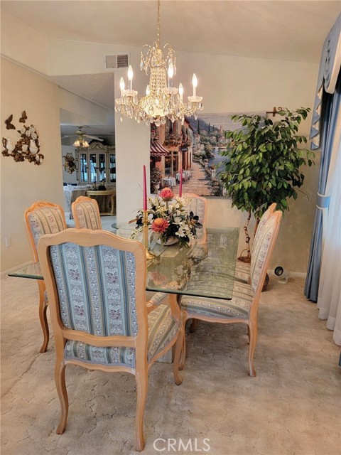 Formal dining area.