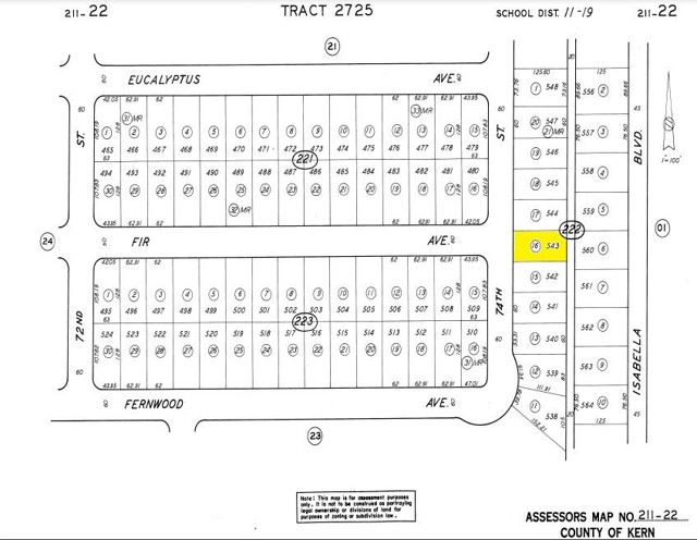 7400 Fir Ave, California City, California 93505, ,Land,For Sale,7400 Fir Ave,CRSR22076745