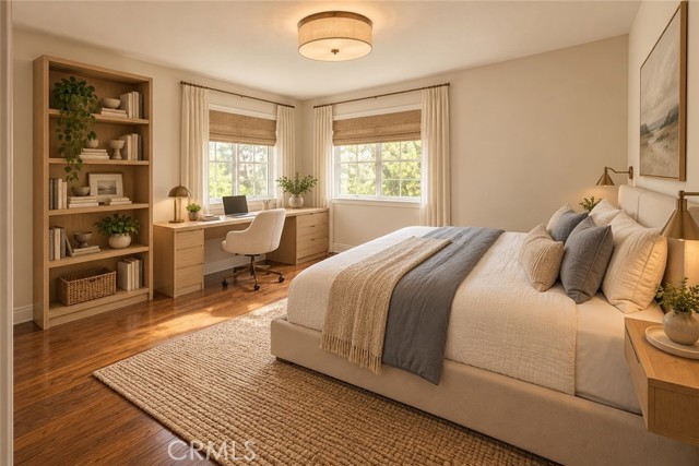 Virtually staged bedroom #3