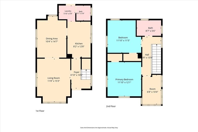 1st and 2nd floor floorplan.
