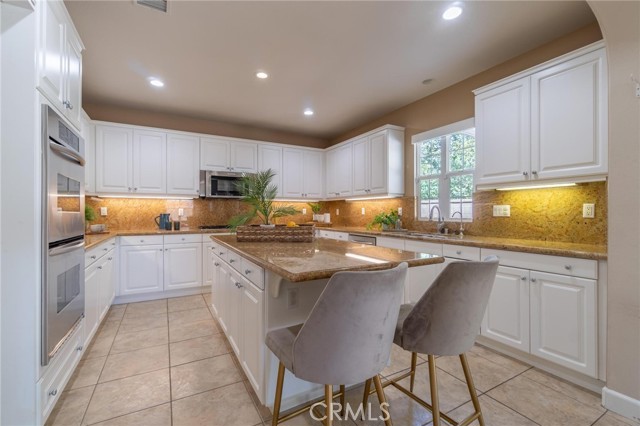 Kitchen and island
