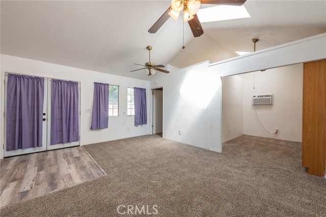 Back house living room looking into closet area