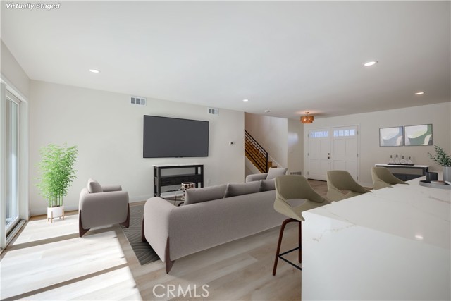 Virtually Staged Living Room