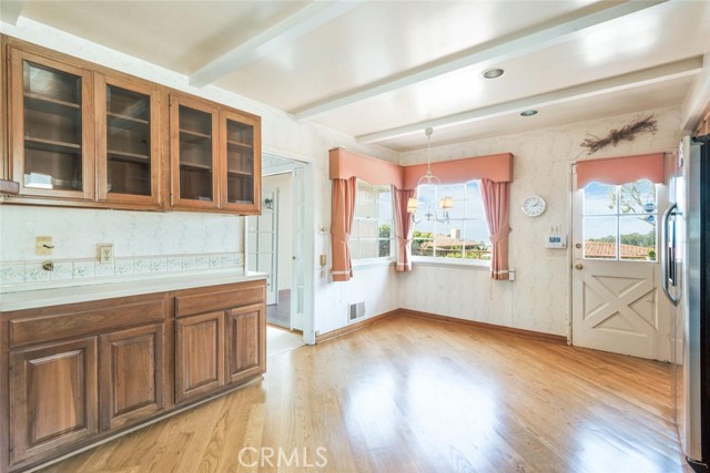 Kitchen with Ocean View and Access to Deck