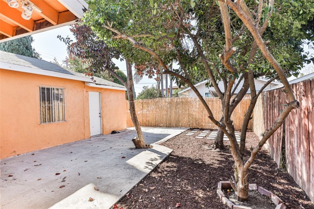 converted garage dedicated backyard space