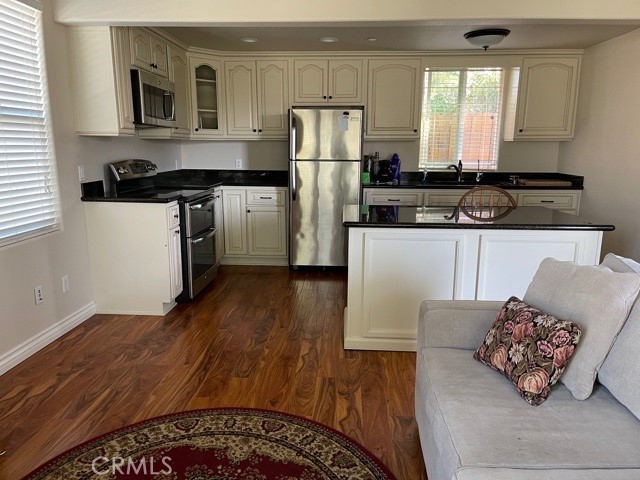 living room to kitchen