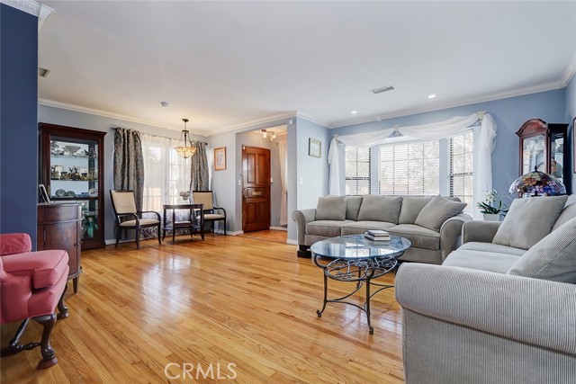 Oversized bay window floods the living room with sunlight!