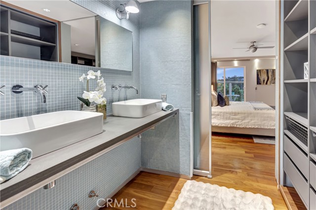 Master bath with double sinks