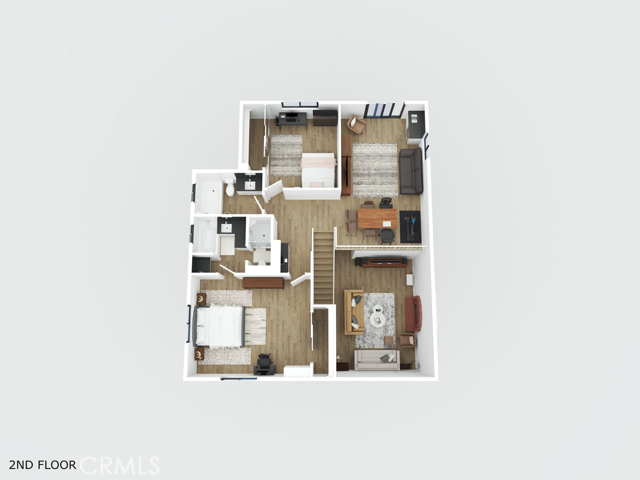 3D 2nd Floor Plan 3D 2nd Floor Plan