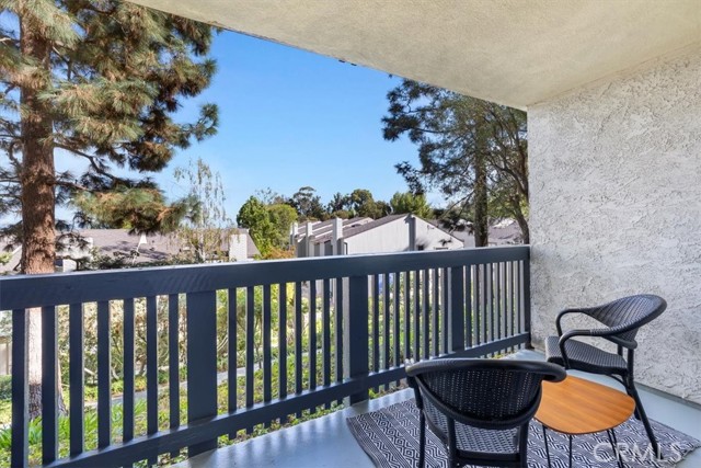 Balcony off living room