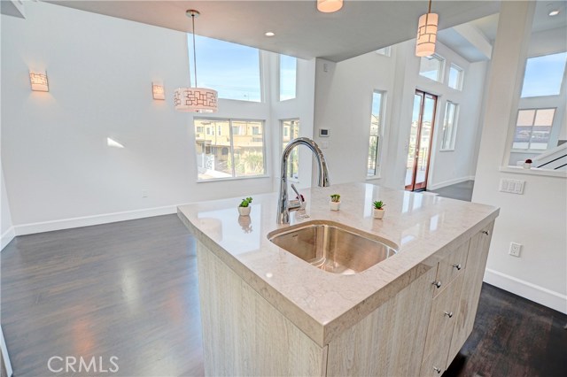 KITCHEN ISLAND WITH PREP SINK