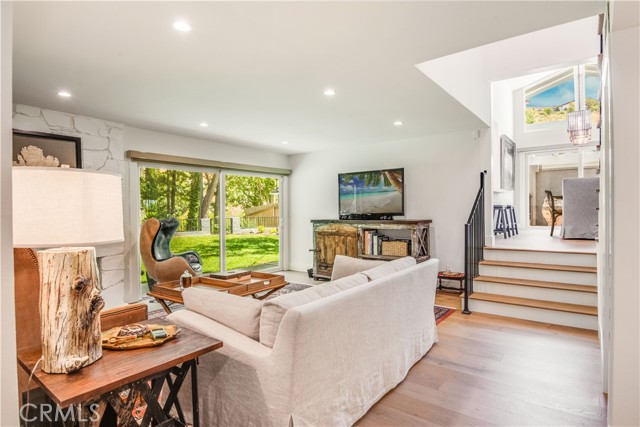 Family Room into Dining Room and Backyard