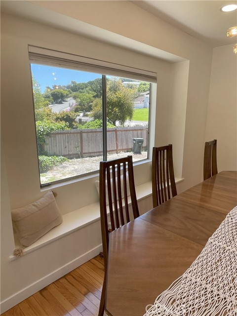 Window seat in living room