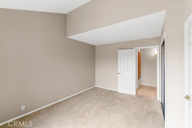 Office/3rd bedroom open onto hall and powder room.