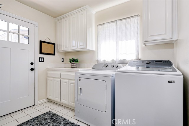 Separate Laundry room with exterior entrance!