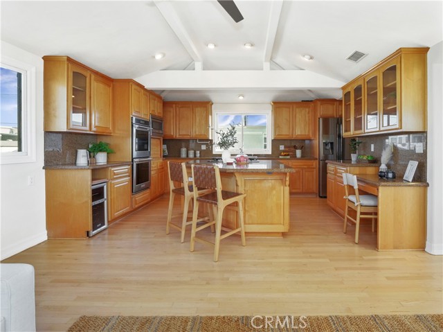 kitchen with newer stainless steel appliances