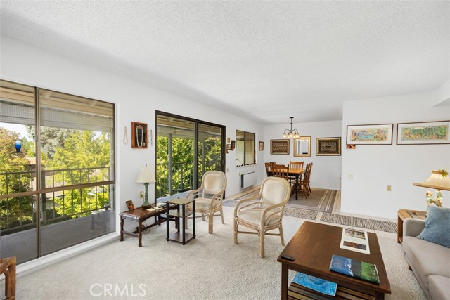 Living room with balcony