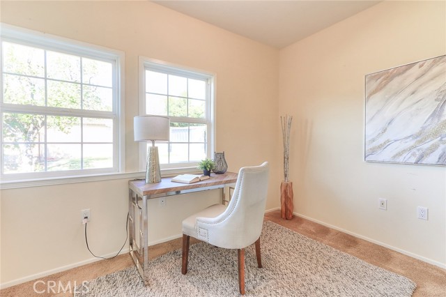 Office off the master bedroom with a lovely view.