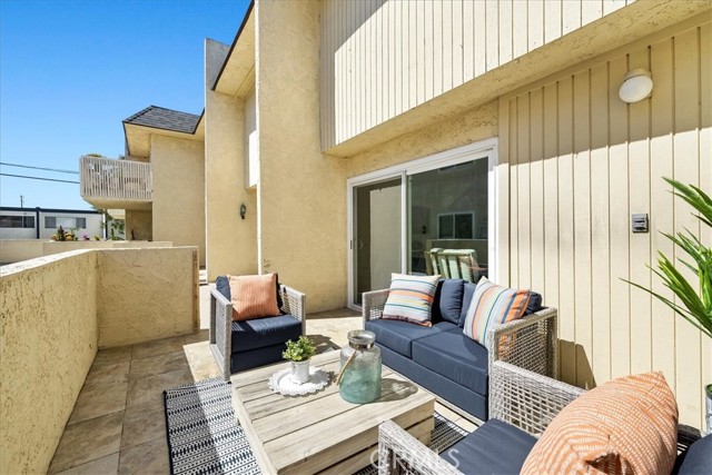 spacious enclosed patio