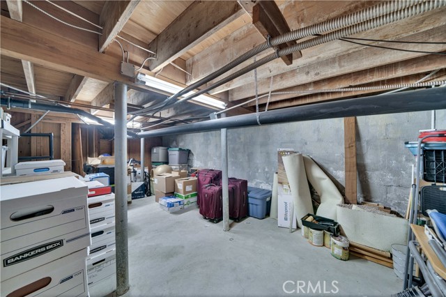 Storage room off of the garage