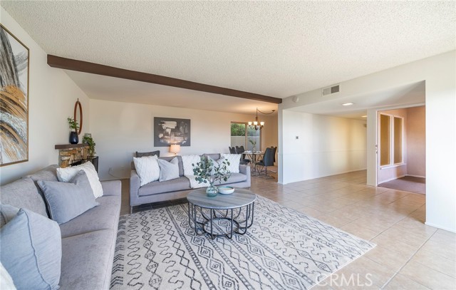 Living Room perspective from sliding glass door