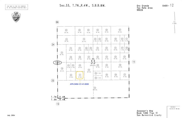 Detail Gallery Image 5 of 5 For 0 41 Near Silver Mountain, Oro Grande,  CA 92368 - – Beds | – Baths