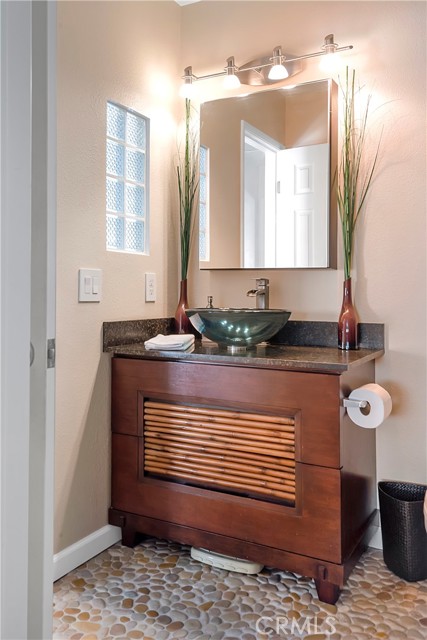 Stone floor to massage your feet