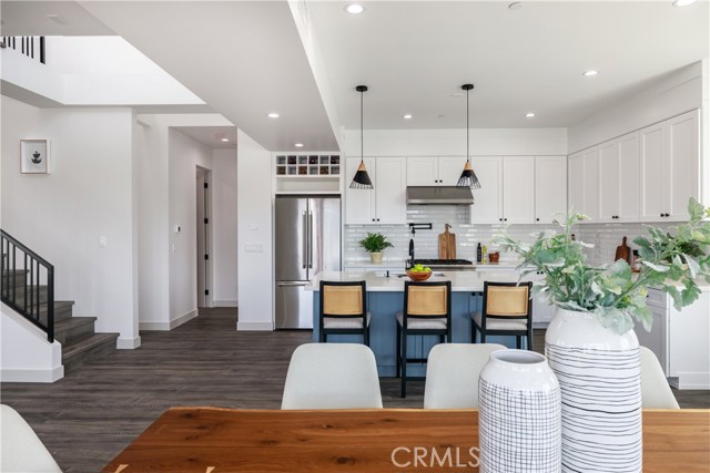 European Hard Wood Floors Throughout the Open Floor Plan