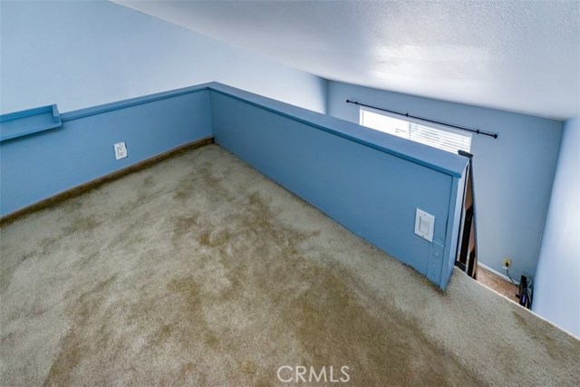 View of the loft bed.