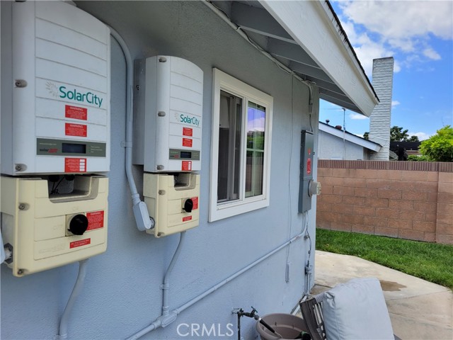 Solar power inverters and upgraded electrical panel.