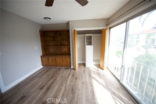 Lots of storage in this third bedroom. Even the closet has added drawers!