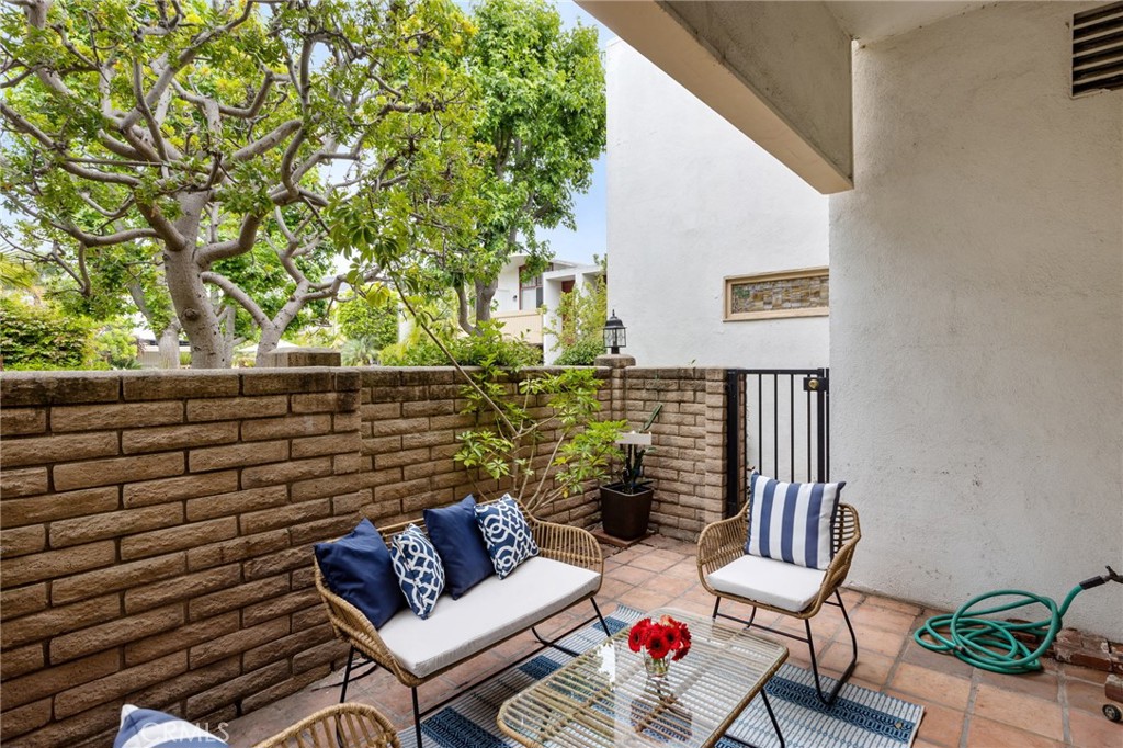 Spacious private patio