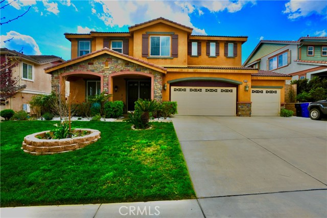 15133 Jackrabbit Street Fontana, California This luxurious gem located in the highly desired Coyote Canyon neighborhood and the award-winning Etiwanda School district, boasts captivating mountain and city views. Located within a mile from the 15 fwy and 10 mins from local shopping and major malls. Entering through an impeccably landscaped, night lighted, front yard, you are received by double doors with an open view all the way to the backyard. Walking past a formal living and dining room, a large center island guides you into the upgraded kitchen and the extended dining nook. The kitchen is complemented by a walk-in pantry, ample storage cabinets and a large living room. The 1st floor also has a powder room, den and a bedroom with a full attached bath. The upstairs bonus room and loft have no dividing wall creating a huge entertainment space. There is a 164-inch home theater screen installed with Bose surround sound system giving an unreal movie experience. The Owners Suite has sweeping city light views. There is an oversized master bath with dual showers and jetted soaker tub. There are 3 additional bedrooms upstairs with two additional full baths and a laundry room. The large, colored concrete backyard accented with flowering and ornamental plants, a BBQ island and gazebo is virtually maintenance free and an entertainer’s delight. There is a storage shed behind the garage. The home has smart security and HVAC, whole house water softener and rev-osmosis drinking water filtration. Virtual Tour www.youtu.be/P_Vjnwwesd\