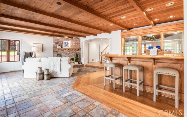 Family room and bar