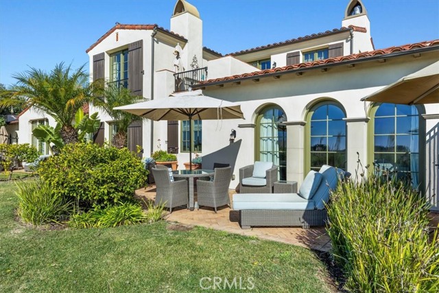 Patio on the golf course with Catalina Island View