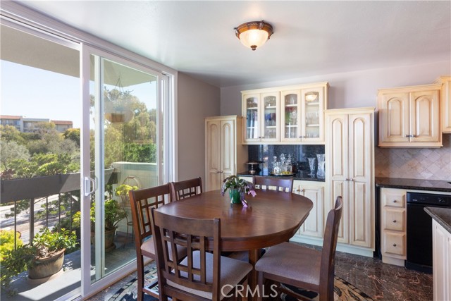 Dining area with attached bar area